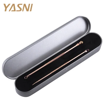 

2Pc/Set Blackhead Pimple Blemish Comedone Acne Extractor Acne Extractor Remover Tool Needles Pimple Kit Makeup FS18