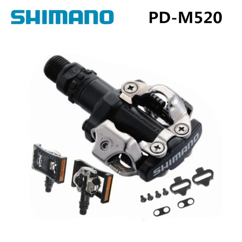 

PD M520 Clipless SPD Pedals MTB Bicycle Racing Mountain Bike Parts