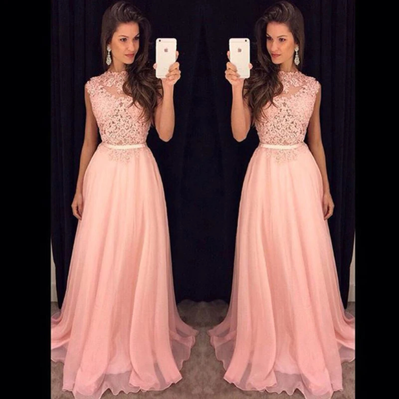 Розовые вечерние платья, вечерние трапециевидные, вечерние платья на выпускной, длинное вечернее платье, вечерние платья