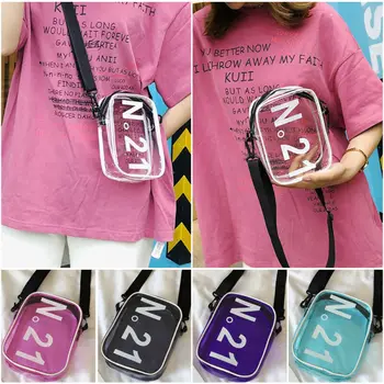 

New Fashion Women's PVC Transparent Clear Shoulder Bag Tote Jelly Candy Summer Beach Handbag