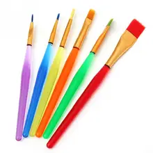 6 шт./компл. набор кистей для украшения торта, пищевая краска, глазурь, помадка для капкейков для тортов, десертов, выпечки, инструменты для украшения