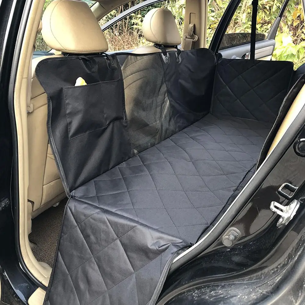 

Dog Seat Cover View Mesh Pet Seat Cover Zipper Pockets Dog Car Seat Covers Cars Trucks Suv's Black Waterproof Nonslip Backing