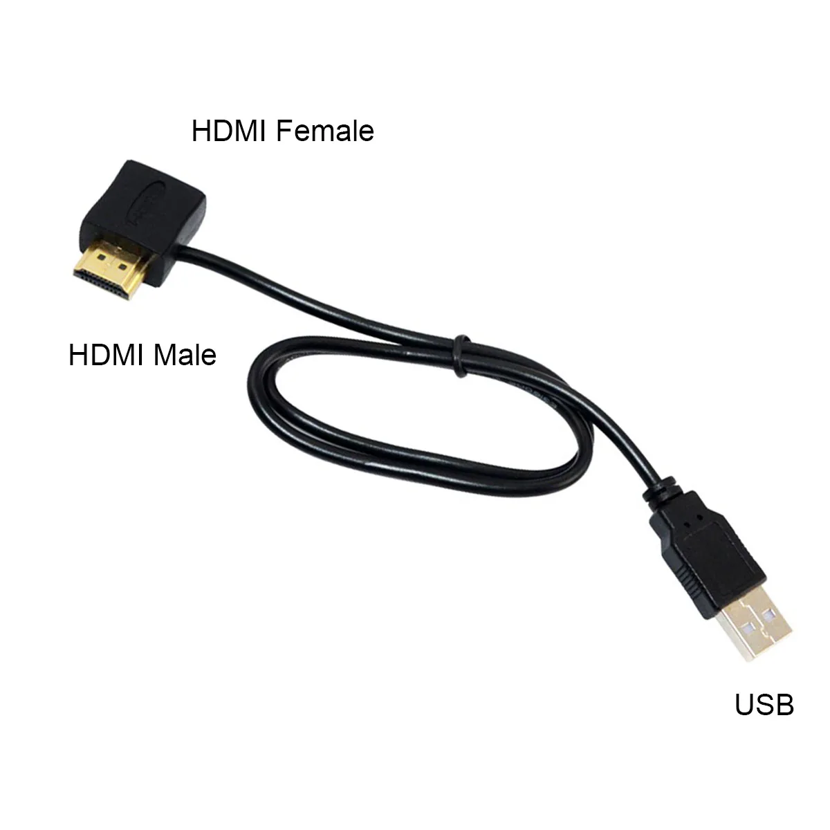 Компьютерный кабель 1080P USB 2,0 HDMI адаптер «Папа-мама» удлинитель питания Соединительный кабель для HDTV Мужской кабель