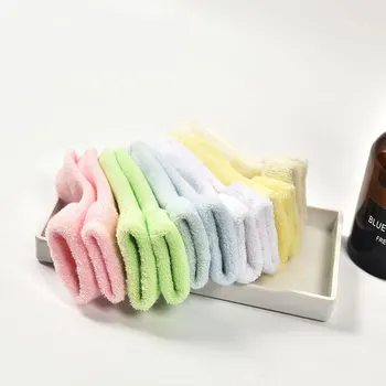 

High Quality 3 Pairs Solid Color Winter Extra Thick Combed Cotton Baby Socks Suitable Age 0-12 Monthes