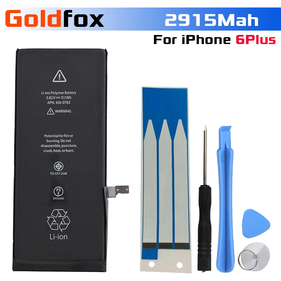 2915mAh Replacement Li ion Battery for iPhone 6 Plus Built in Lithium