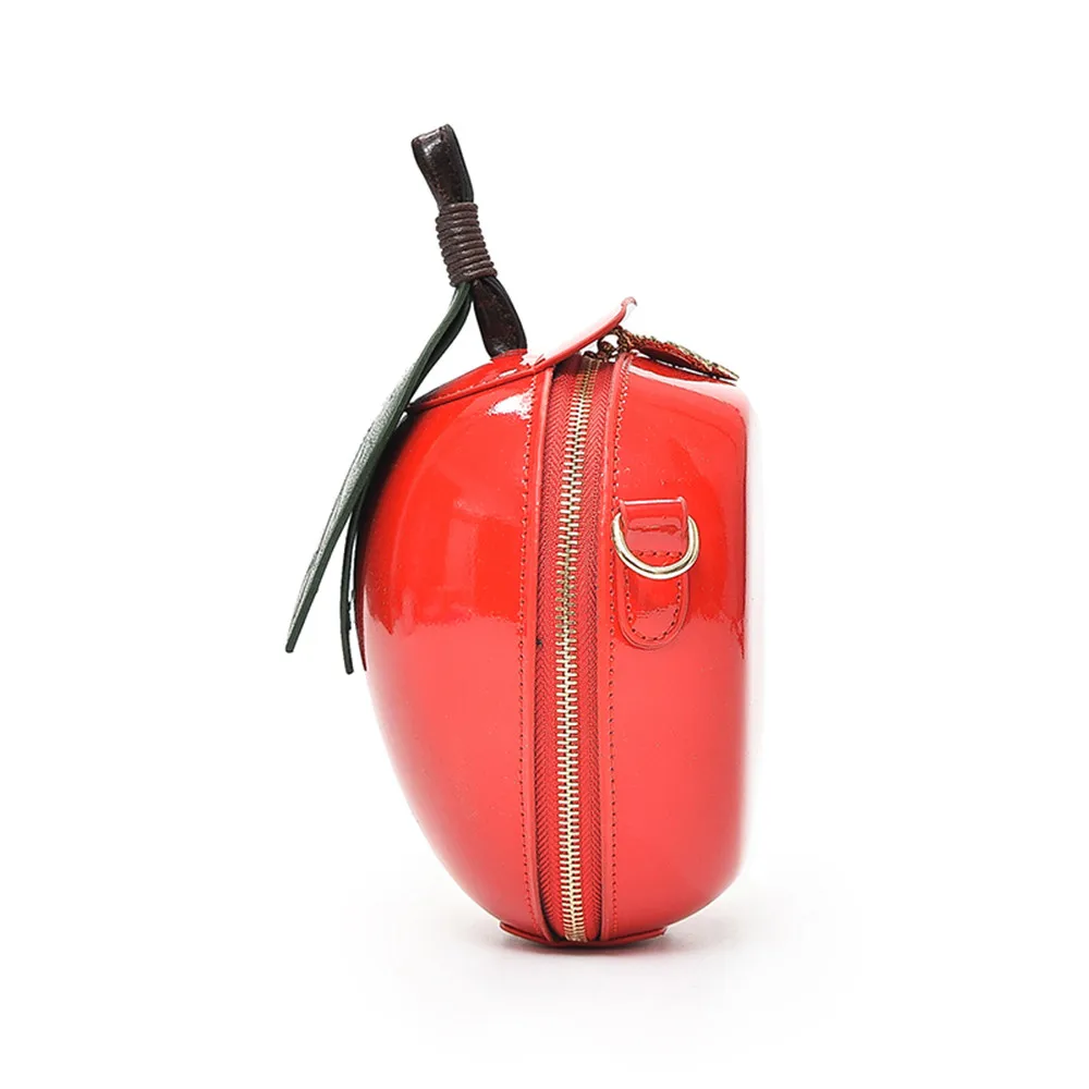 Новые популярные милые Мультяшные сумки в форме яблока, сумка через плечо для девочек, мини-сумки, индивидуальный кошелек, модная сумка-почтальон# G2