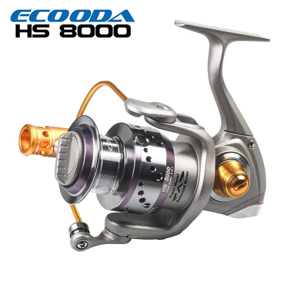 

ECOODA Hornet Heavy Duty Metal Spinning Jigging Fishing Reels Saltwater Boat Rock Fishing Reel HS8000