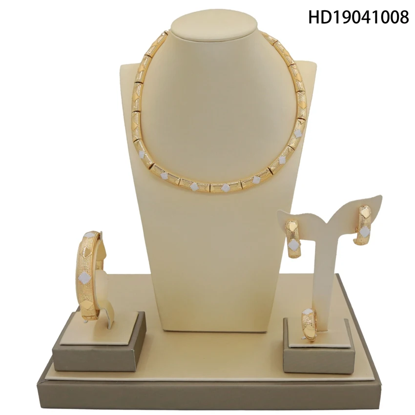 

Yulaili New Arrivals Simple Staly African Beads Jewelry Set Bridal Jewelry For Women Gold Color Vintage Costume Jewelry Sets