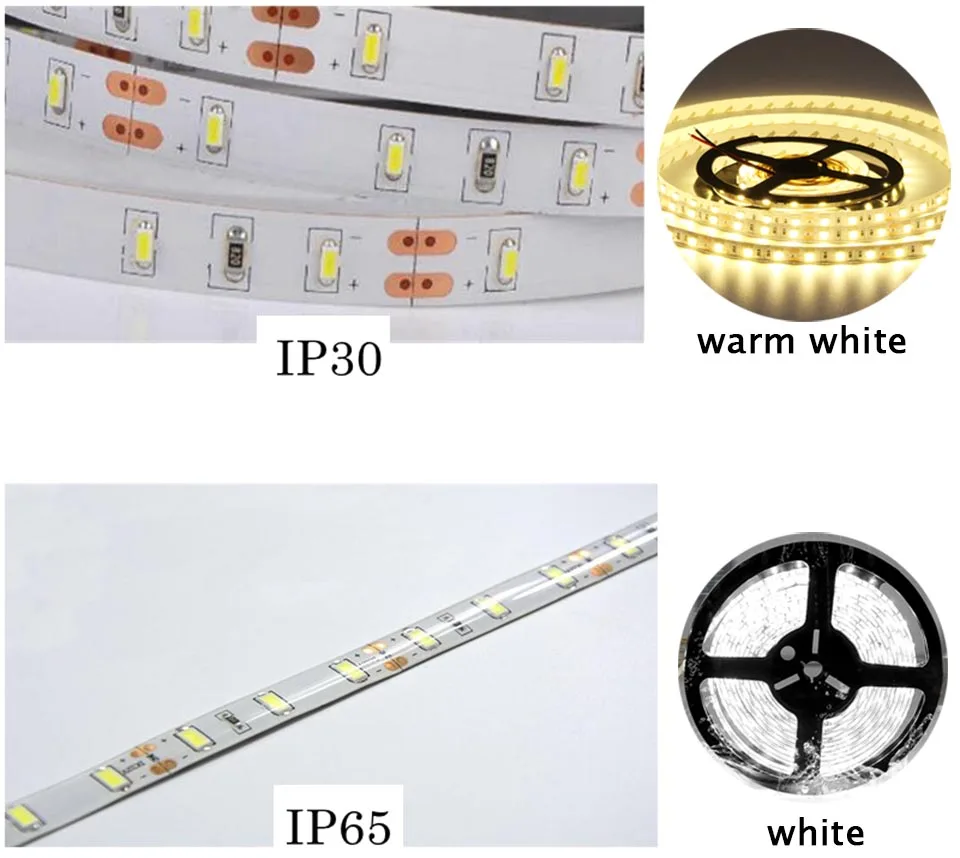 5 м 3014 Светодиодные ленты 300/600 светодио дный DC12V гибкие светодио дный ленты Светодиодные ленты свет белый/теплый белый IP30 IP65