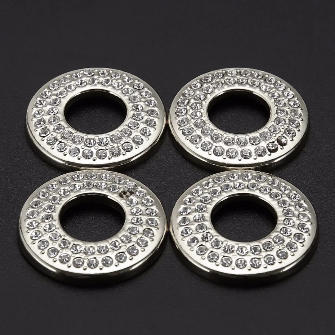 4PCS Luxury Metal Rhinestone Car Door Lock Pin Cover Trim Protective Decoration for Mercedes Benz C/E Class E260L CLS GLA GLC