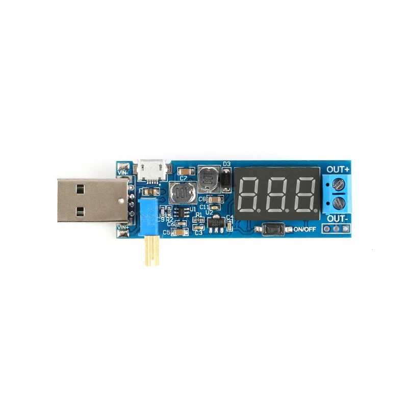 USB повышающий/уменьшающий модуль питания DC 5 В до 3 В/12 Регулируемый понижающий