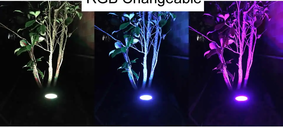 RGB LED садовый светильник задние габаритные огни 12В уличный светодиодный Спайк свет с пультом дистанционного управления Управление 5 Вт 7 Вт