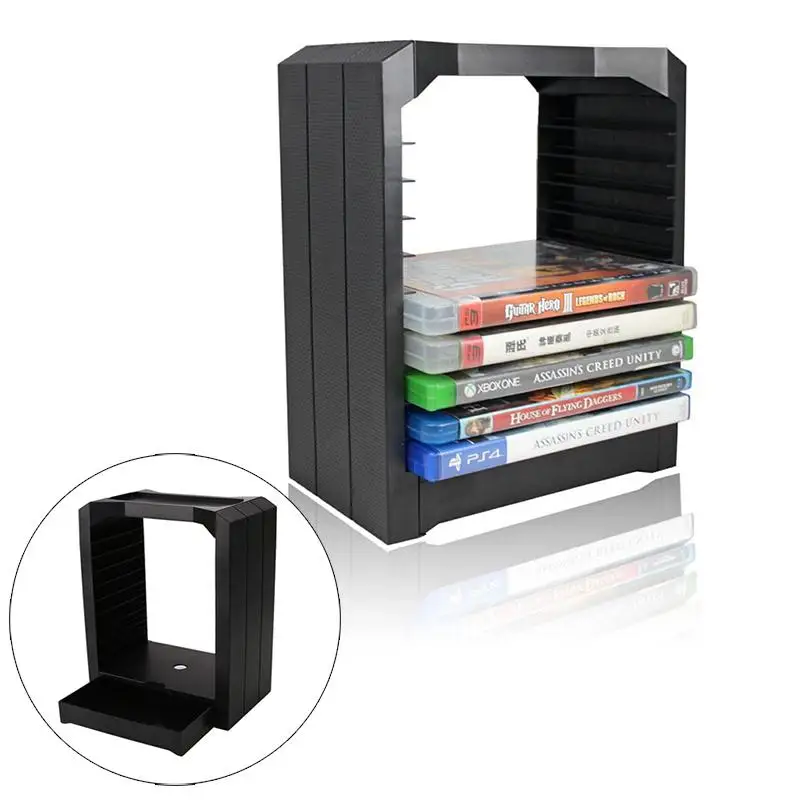 

Cewaal Multifunctional Universal Games For Discs Disks Storage Stand Tower With Drawer For PS4 Game Controller