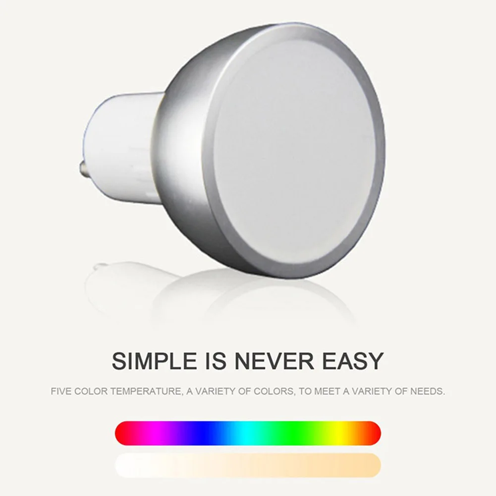 

Smart LED Light Bulb 5W GU10 RGBW WiFi Led Dimmable Bluetooth Lamp Compatible with Alexa Google Home APP Remote Control