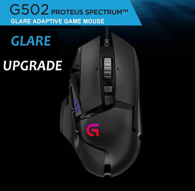 Проводная настраиваемая игровая мышь logitech G502 Proteus Spectrum RGB 12000 точек/дюйм FPS