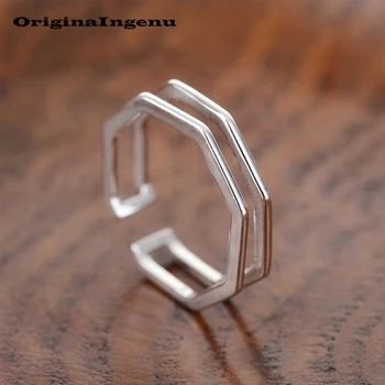 

925 Silver Ring Boho Jewelry Adjustable Creativity Minimalism Girlfriend Mother 's Day Gift Haut Femme Anillos Rings for Women