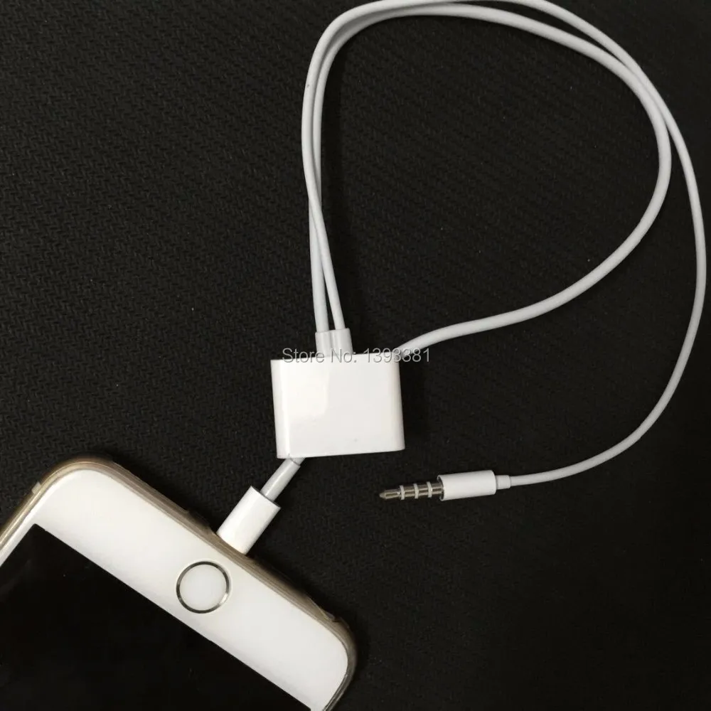 100pcs-30-Pin-female-to-8-Pin-male-3-5mm-Audio-Adapter-Cable-For-iPhone-6