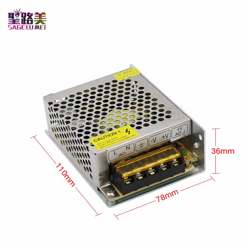 

For LED Lights AC 110V - 240V TO DC 9V 5A 45W Switching Lighting Transformers DC9V LED Power Supply Constant voltage CV Adapter