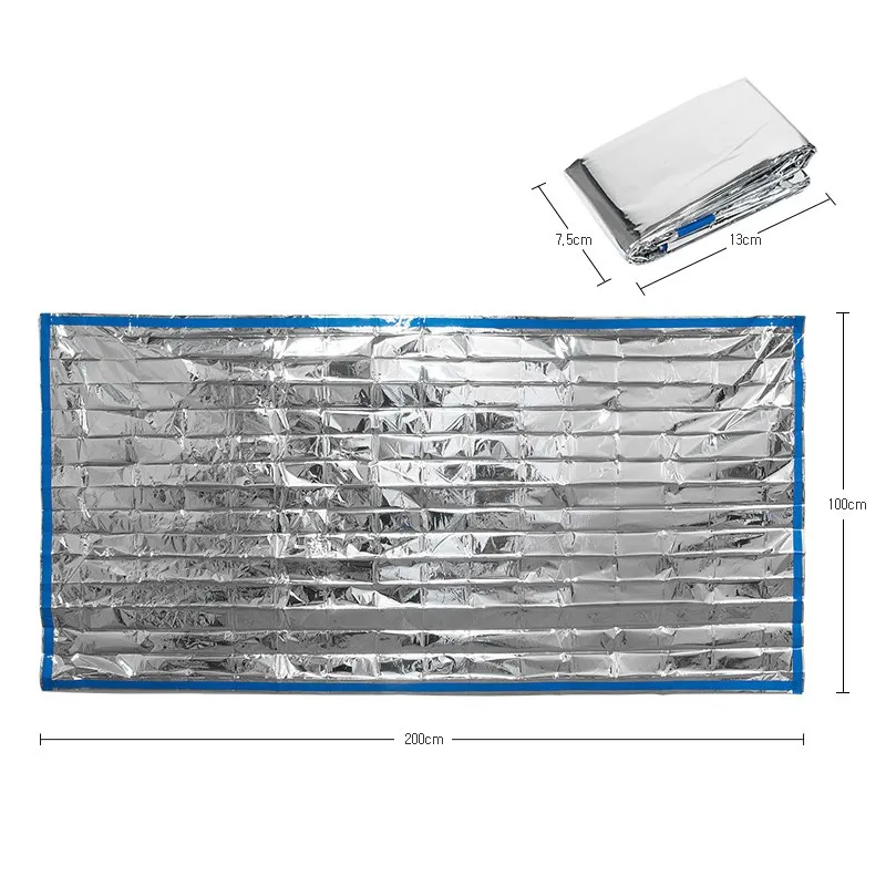 Safurance saco de dormir de emergencia ultraligero aislante portátil supervivencia rescate exterior Camping manta de plata