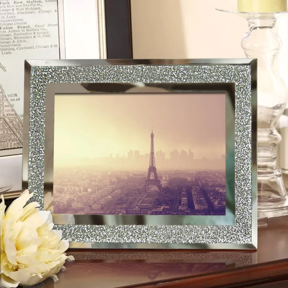 Giftgarden 4x6 Glass Frames With Silver Side Picture Frame Sets