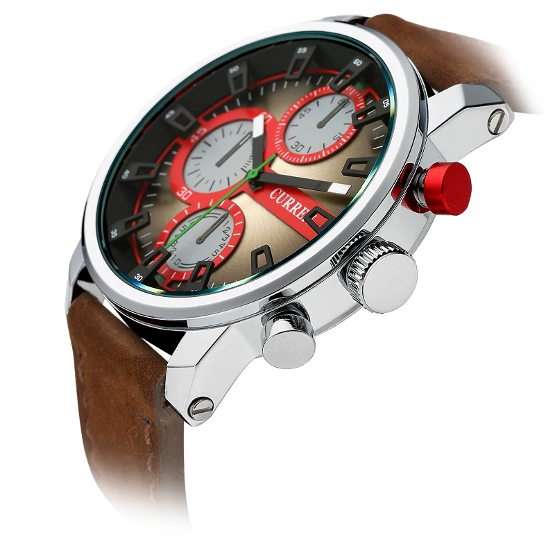 

CURREN 8170 Men's Quartz Watches Top Brand Luxury Men Wristwatches Men Military Leather Relogio Masculino Sports Watch