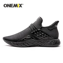 ONEMIX Оригинальные кроссовки мужские кроссовки черные Большие размеры Новые простые Легкие мужские кроссовки для тренировок на открытом воздухе