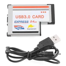 Экспресс-карта 54 на USB 3,0 карта 54 мм Экспресс-USB PCMCIA 2 порта карта адаптер скорость передачи до 5 Гбит/с для Windows XP/Vista/7