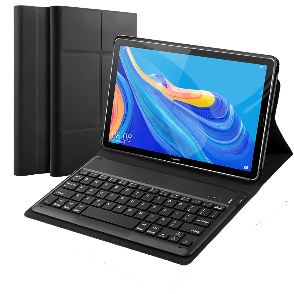 

For Huawei MediaPad M6 10.8 2019 Case Detachable USA English Bluetooth Keyboard Leather Flip Stand Magnetic Tablet Keyboard Case