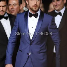 Изготовленный на заказ мужской костюм из 3 предметов с брюками, один ботинок, королевский синий шафер жениха, смокинги, Лучший мужской костюм, мужские свадебные костюмы, облегающий крой
