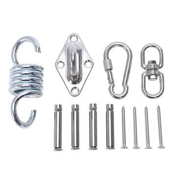 

Stainless Steel Hanging Chair Accessories Hammock Rattan Chair Hanging Buckle Outdoor Buckle Set Camping Accessories Outdoor T
