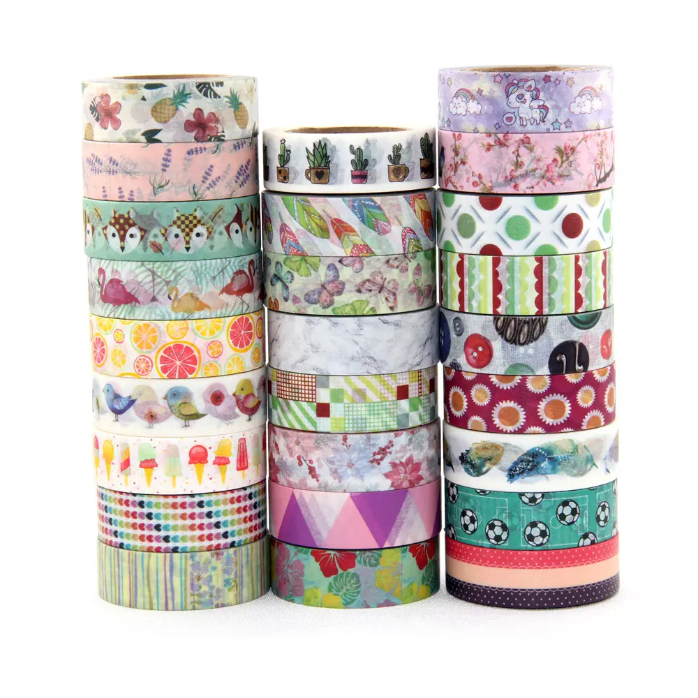 448 Patterns for choice Washi masking decorative adhesive tape 10 rolls