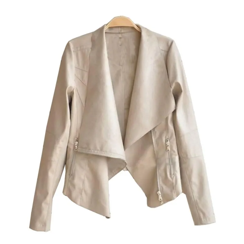 Женские куртки из искусственной кожи, облегающие, облегающие, размера плюс, осенне-зимняя верхняя одежда, пальто, одежда с длинным рукавом, женские Куртки из искусственной кожи W1