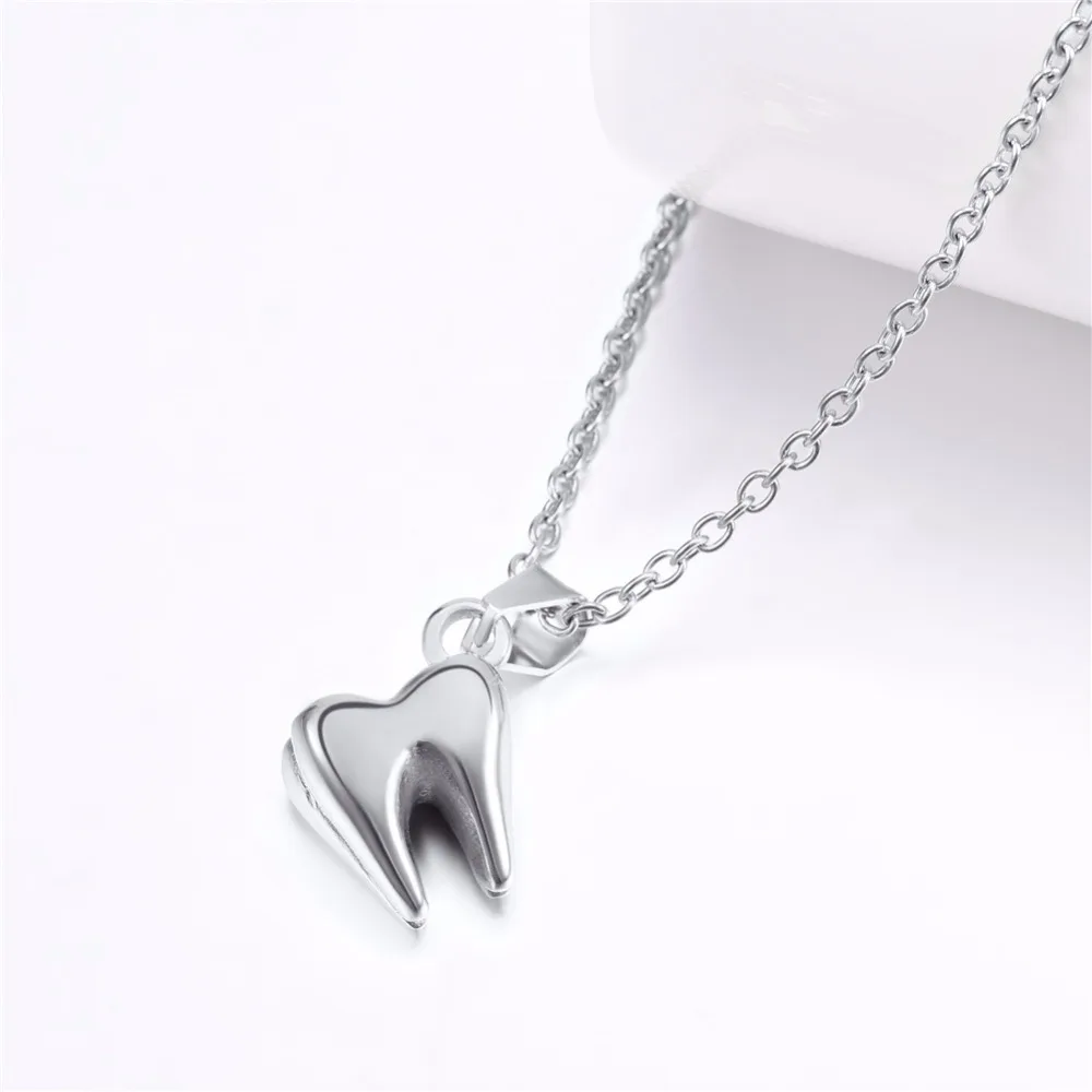 Starlord Зубное ожерелье из нержавеющей стали/Золотая молярная/стоматологическая Подвеска Украшения для стоматологов стоматологический подарок GP3257