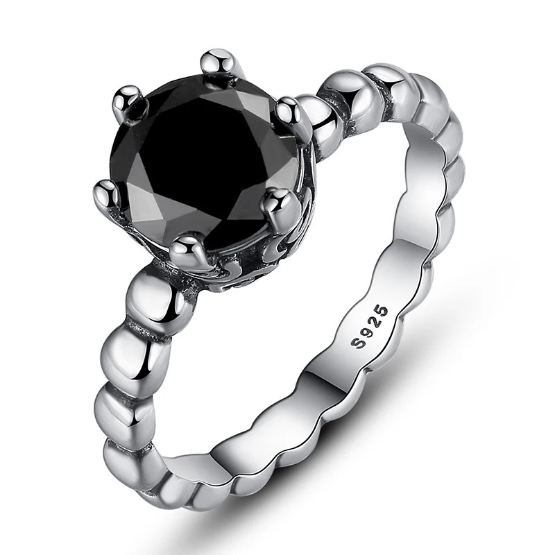 

Female Engagement Ring Silver Color Forever Infinite Love Heart Stackable Finger Ring For Women fit Original Ring Jewelry