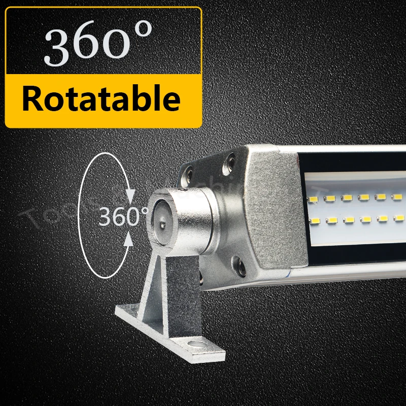 Online Jiujia LED Milling CNC Machine Tool Light Explosion proof Waterproof Oil proof Workshop Working Lamp Long lathe lamp 24 36 220V