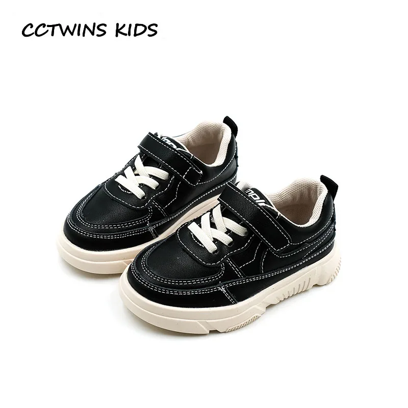 

CCTWINS KIDS 2019 Spring Baby Girl Pu Leather Trainer Children Fashion Casual Shoe Boy Brand Sport Sneaker Black FC2453