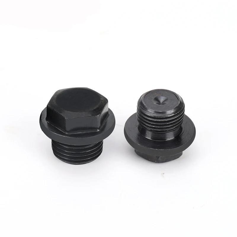 M8 M10 M12 M14 M16 M18 M20 M22 M24 Metric Male Carbon Steel End Plug With Flange Hex Head Hydraulic pipe fitting hose pipe fitting pipe plug
