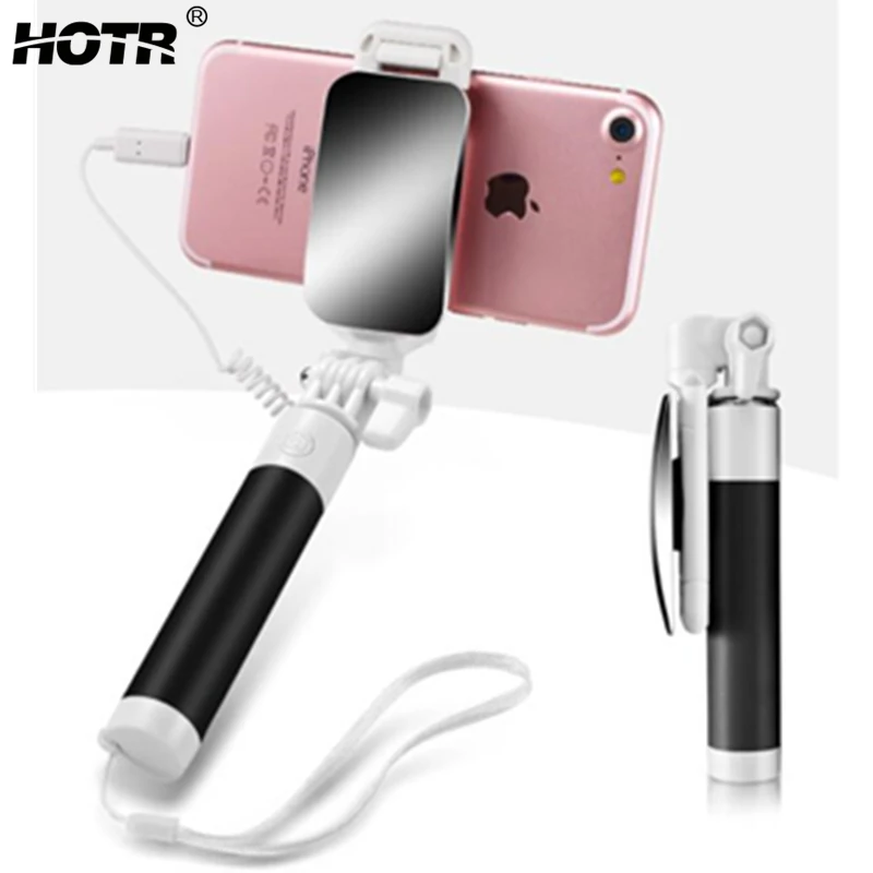 Mirror Selfie Stick Universal for iphone XR X XS Max 8 7 6 Plus 5 5s SE