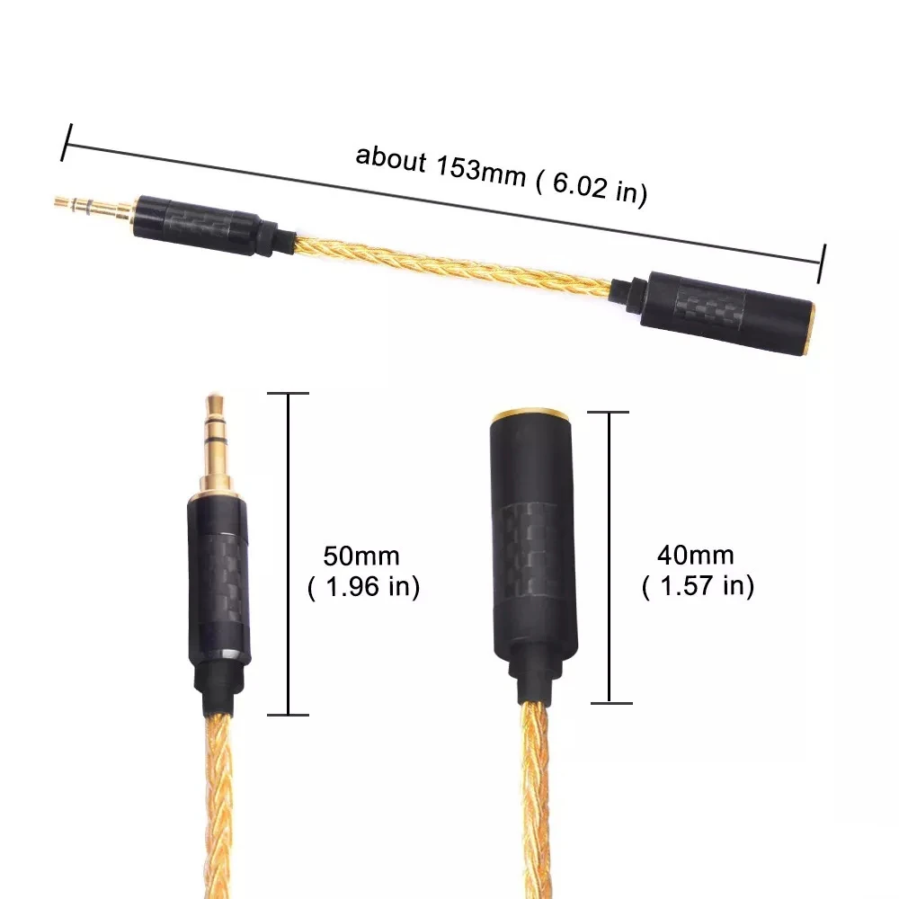 High Quality Headphone Transfer Wire 6 Core Earphone Adapter 4 4mm Female to 3 5mm Male for SONY DMPZ1 ZX300A A 35 PHA2A iPhone
