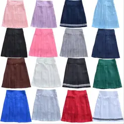 S-2XL Harajuku внутри на Skirts2018 Для женщин Cos лето эластичный пояс плиссированная юбка ветер Косплэй клетчатая юбка kawaii женские Юбки JK