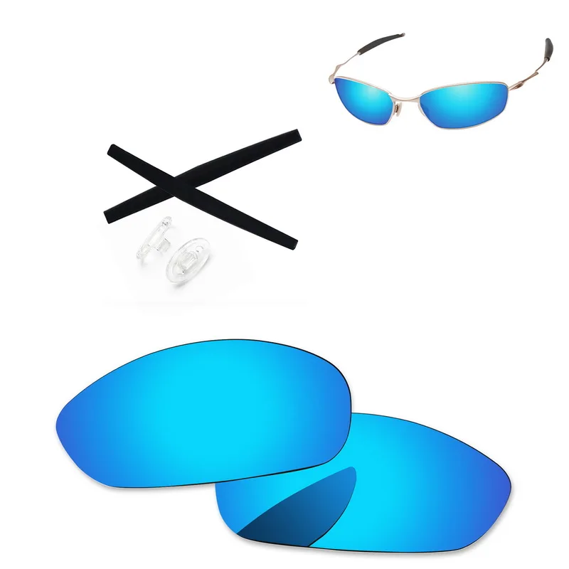 PapaViva поляризованные Сменные линзы и черные наушники и прозрачные носочки для аутентичных солнцезащитных очков-несколько вариантов - Цвет линз: Ice Blue