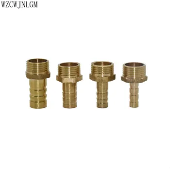 

6mm 8mm 10mm 12mm brass pipe joint hose barb tail 3/8" BSP male connector copper connector adapter hose connector 20pcs