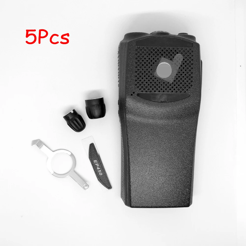 

5set iNiTONE Replacement Front Casing with the knobs Repair Housing Cover Shell for motorola EP450 walkie talkie two way radio