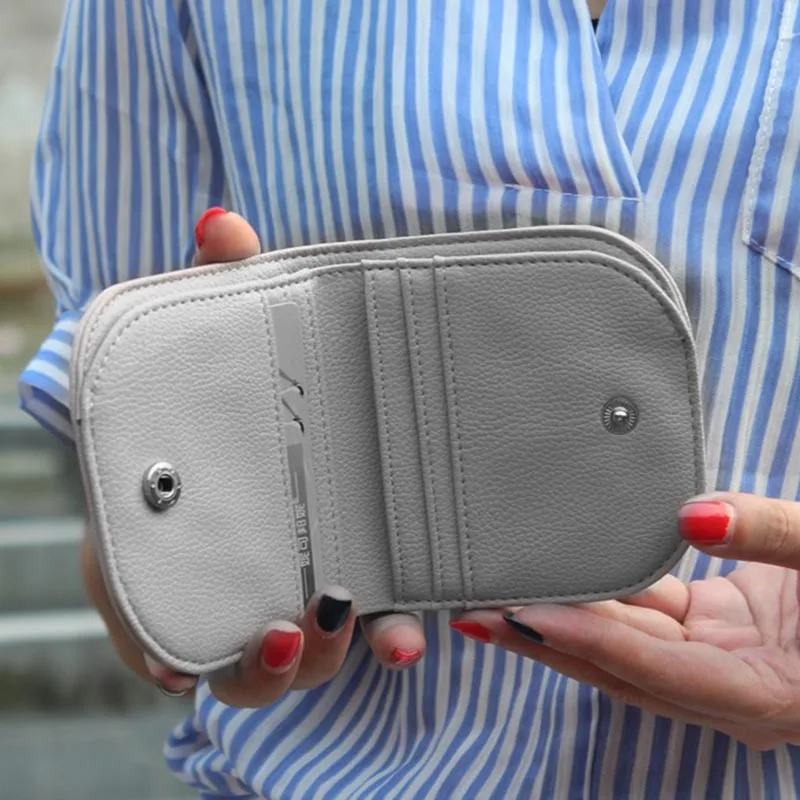 

Women Lady Mini Purse Wallets Storage Bag PU Zipper Durable For Coin Money Cards Holder New