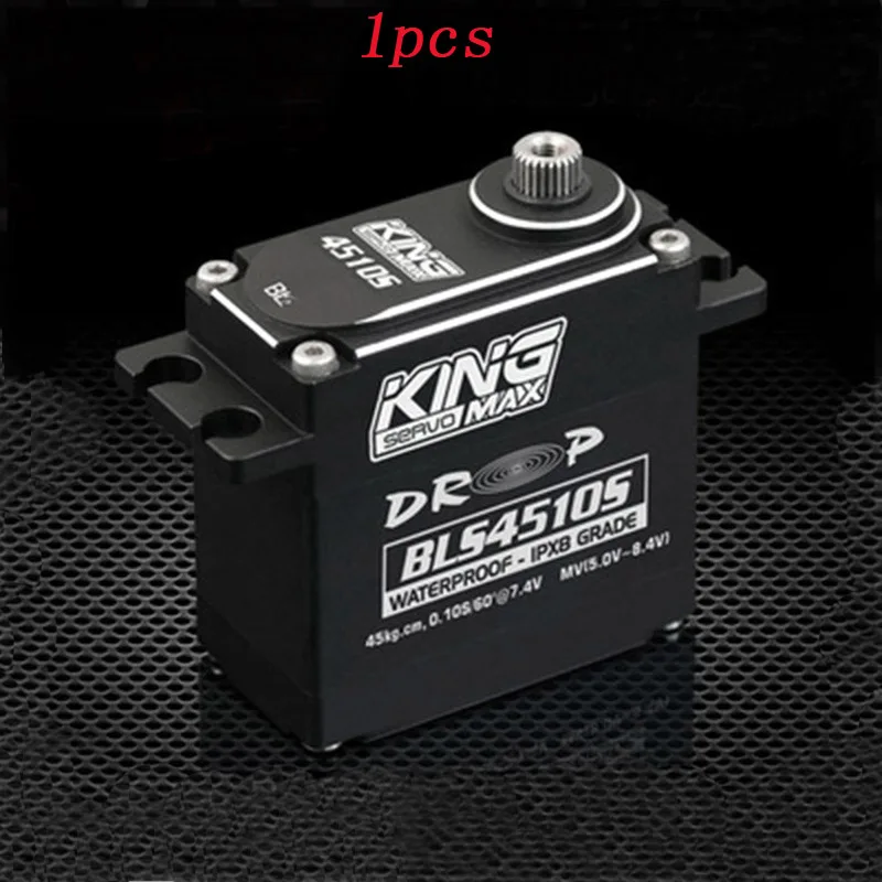 

1pcs BLS4510S Steel Gear Brushless Servo IPX8 Water-proof Steering High Presure 49kg Torque for RC Model Boats/Robot/Cars