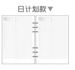 A6 Блокнот с отрывным листом, заправка спиральных переплетов, планировщик, внутренняя страница, внутренний бумажный дневник, еженедельный Ежемесячный план, чтобы сделать линейную точечную сетку