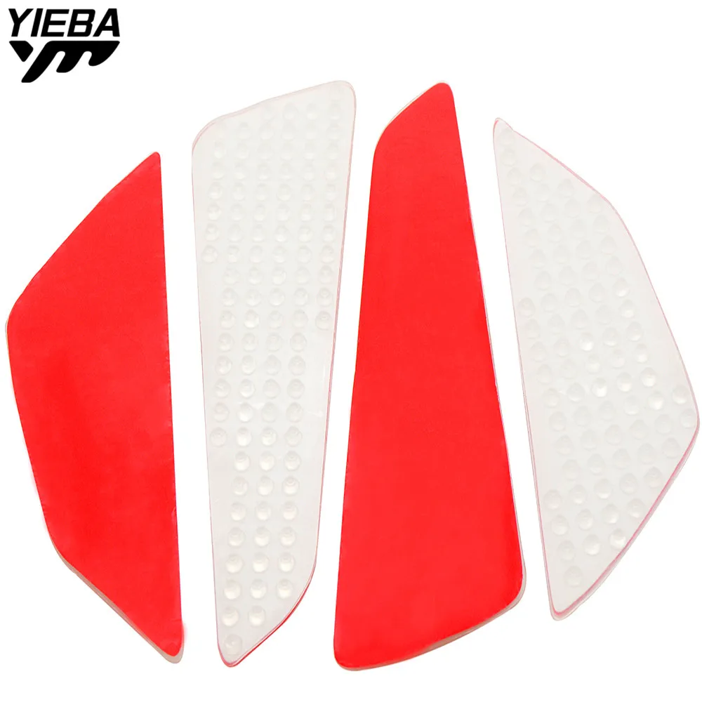 4 pcs Motorcycle Car Accessories Carbon Fiber Tank Pad Tankpad Protector Sticker for 125  200  300  390 690 990