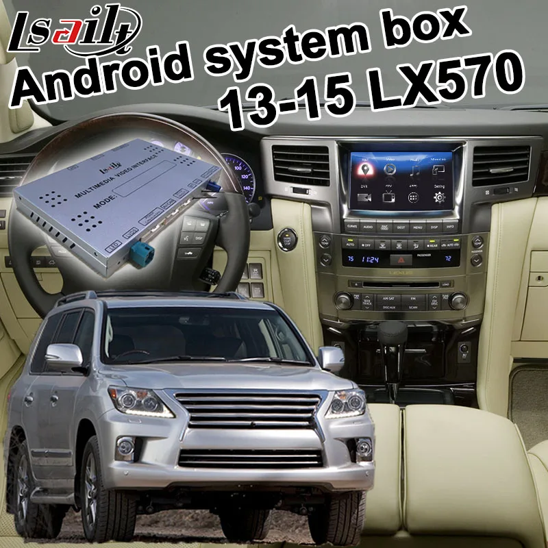 Интерфейсная коробка для Android / carplay 2013 2015 Lexus LX570 LX интерфейсная с GVIF mirror link youtube