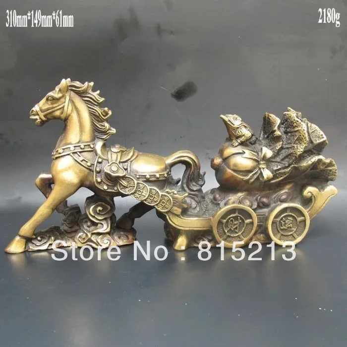 

wang 000155 Chinese Bronze Statue -Horse& Suan & Jinchan XuanDe mark