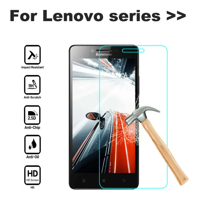 

Tempered Glass Screen Protector On Case For Lenovo A5000 A516 A806 A850 A319 A606 S90 S60 S850 S660 S920 K900 K910 K920 Film